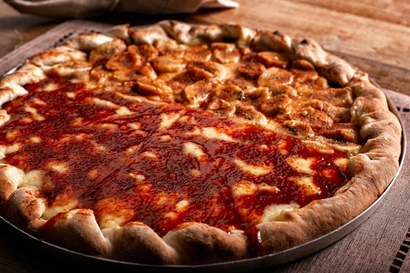 Meat Lover calzone packed with premium meats